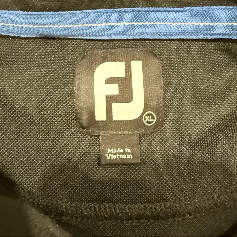 FootJoy Golf Shirt Mens XLarge Polo Performance Athletic Wicking Pocket Collar - Picture 2 of 7
